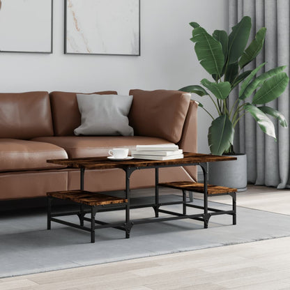 Tavolino da Salotto Rovere Fumo 100x50,5x40cm Legno Multistrato | homemem39