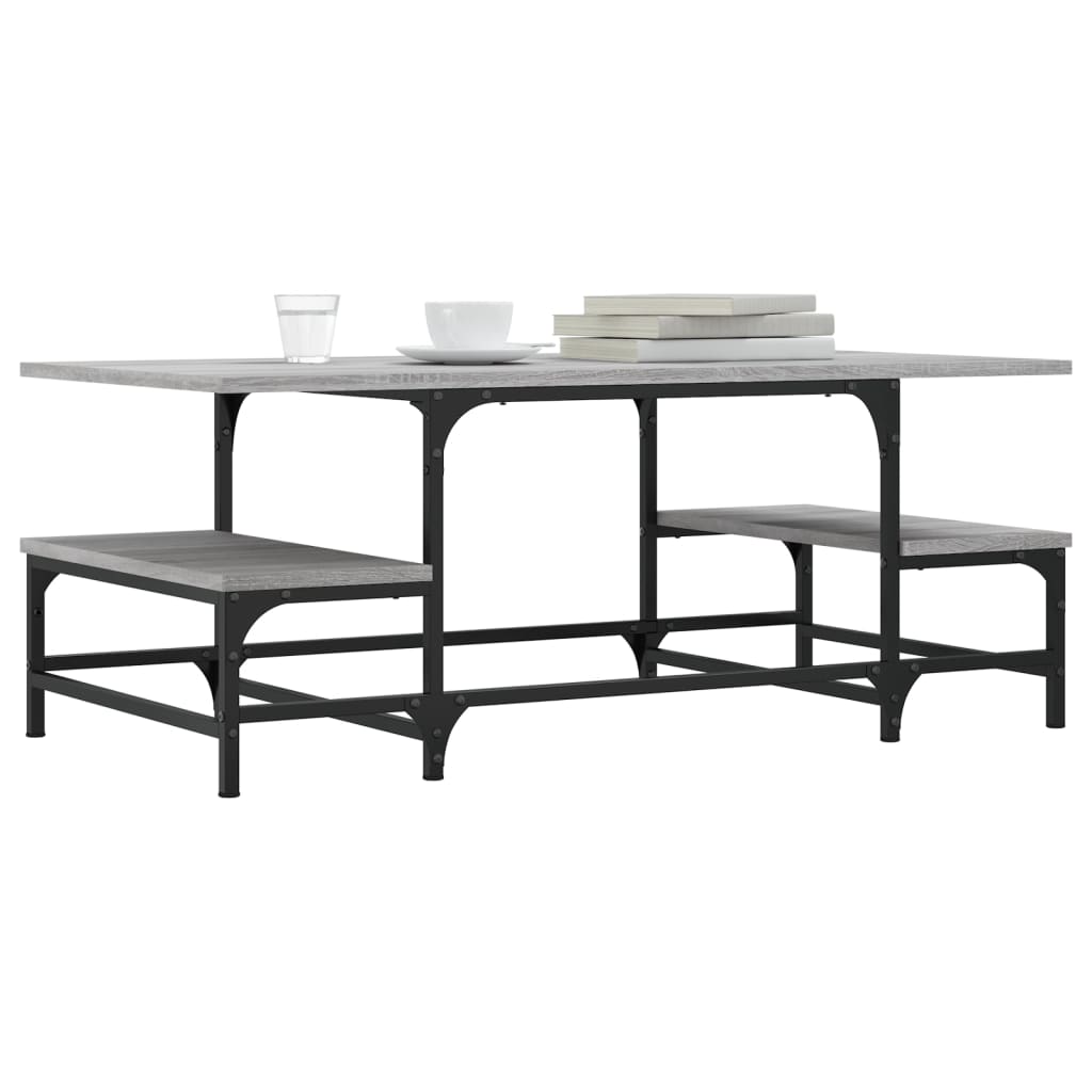 Tavolino Salotto Grigio Sonoma 100x50,5x40 cm Legno Multistrato | homemem39