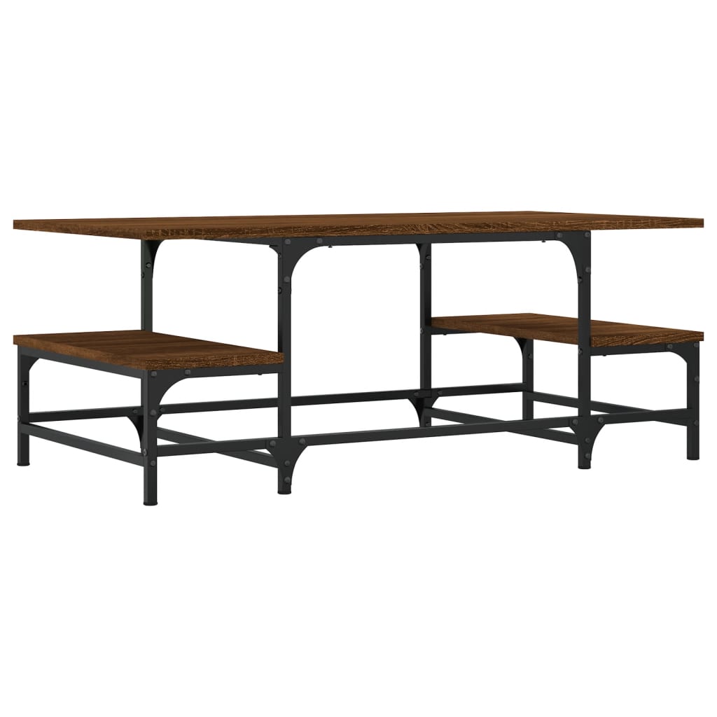 Tavolino Salotto Rovere Marrone 100x50,5x40cm Legno Multistrato | homemem39