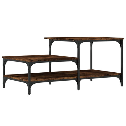 Tavolino da Salotto Rovere Fumo 100x50,5x45cm Legno Multistrato | homemem39
