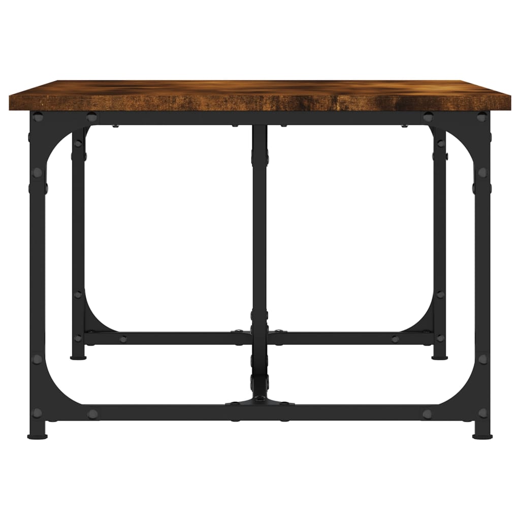 Tavolino da Salotto Rovere Fumo 90x50x35 cm Legno Multistrato | homemem39