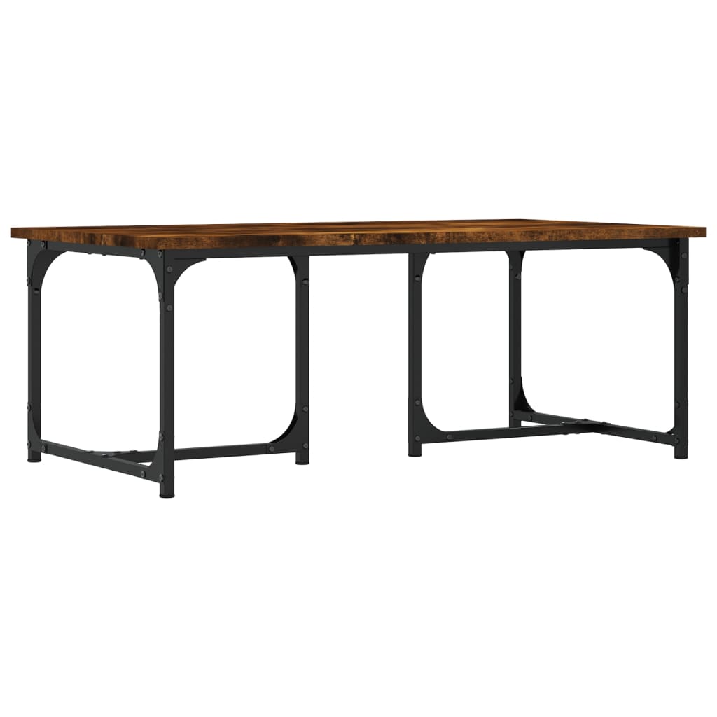 Tavolino da Salotto Rovere Fumo 90x50x35 cm Legno Multistrato | homemem39