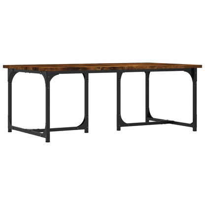 Tavolino da Salotto Rovere Fumo 90x50x35 cm Legno Multistrato | homemem39