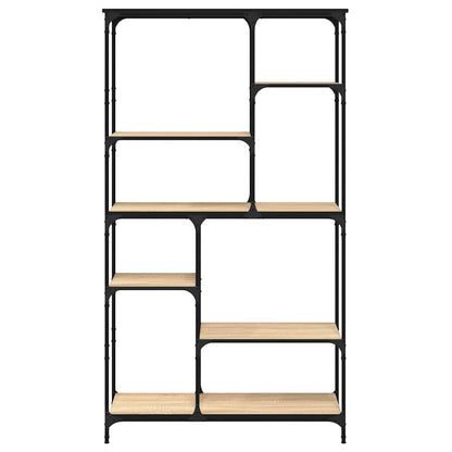 Libreria Rovere Sonoma 99x35,5x176 cm Legno Multistrato Acciaio