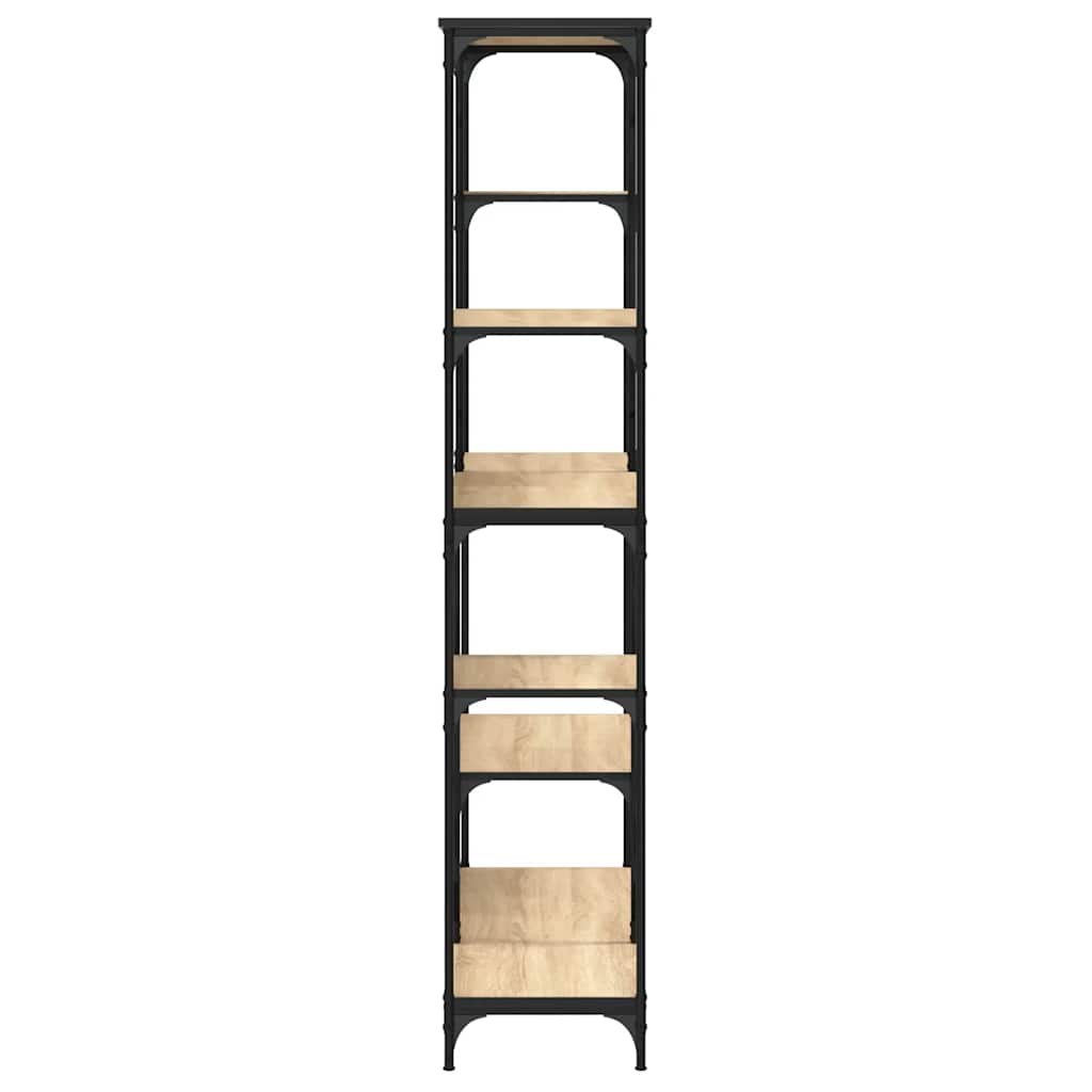 Libreria Rovere Sonoma 99x35,5x176 cm Legno Multistrato Acciaio | homemem39
