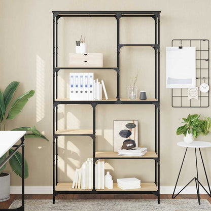 Libreria Rovere Sonoma 99x35,5x176 cm Legno Multistrato Acciaio | homemem39