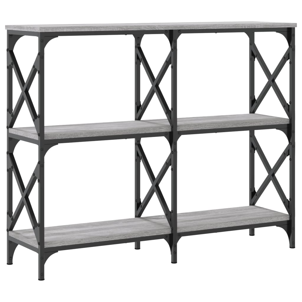 Tavolo Consolle Grigio Sonoma 100x28x80,5 cm Legno Multistrato | homemem39