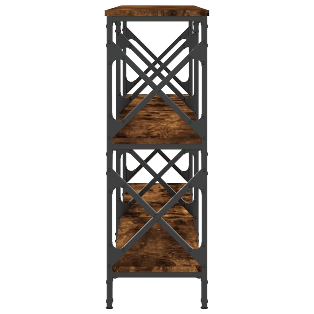 Tavolo Consolle Rovere Fumo 156x28x80,5 cm in Legno Multistrato | homemem39