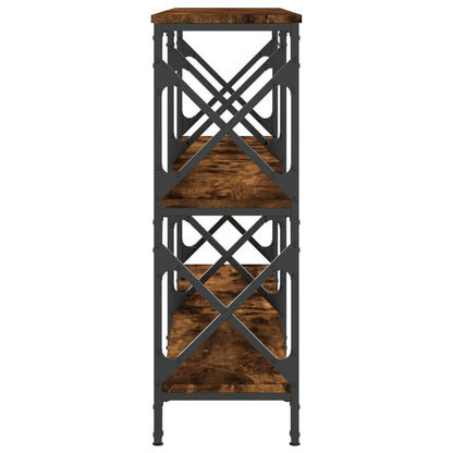Tavolo Consolle Rovere Fumo 156x28x80,5 cm in Legno Multistrato | homemem39