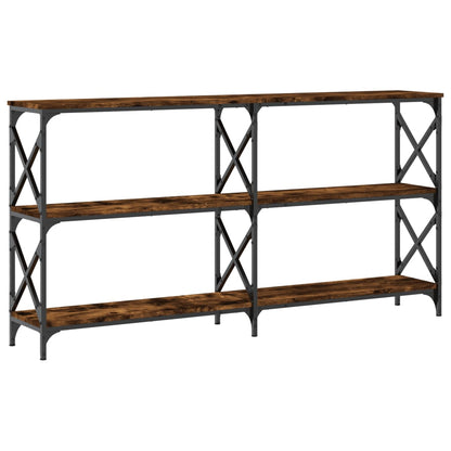 Tavolo Consolle Rovere Fumo 156x28x80,5 cm in Legno Multistrato | homemem39