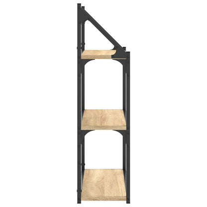 Scaffale Parete 3Ripiani Rovere Sonoma 60x21x78,5cm Multistrato | homemem39
