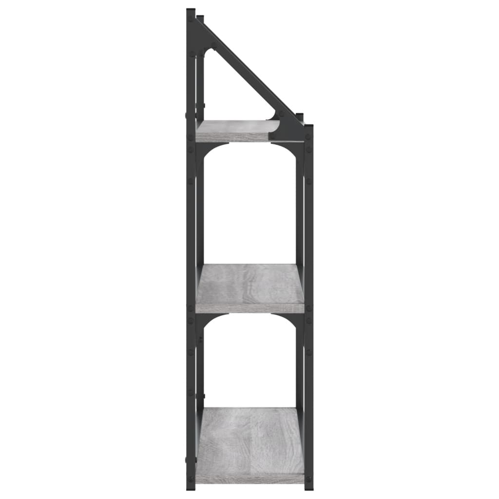 Scaffale Parete 3Ripiani Grigio Sonoma 60x21x78,5cm Multistrato | homemem39