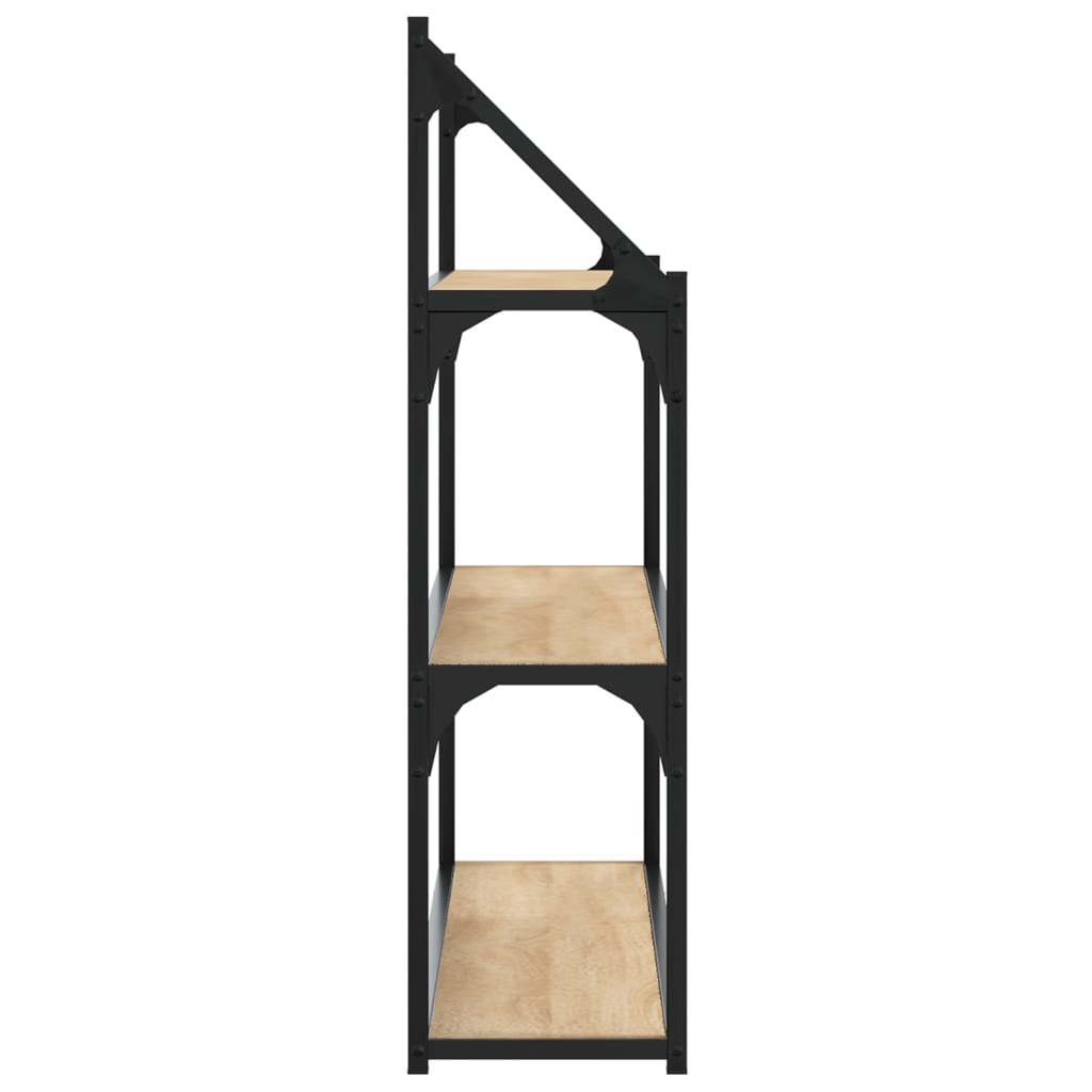 Scaffale Parete 3Ripiani Rovere Sonoma 80x21x78,5cm Multistrato | homemem39