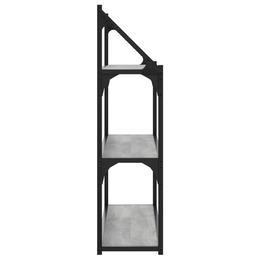 Scaffale Parete 3Ripiani Grigio Sonoma 80x21x78,5cm Multistrato | homemem39