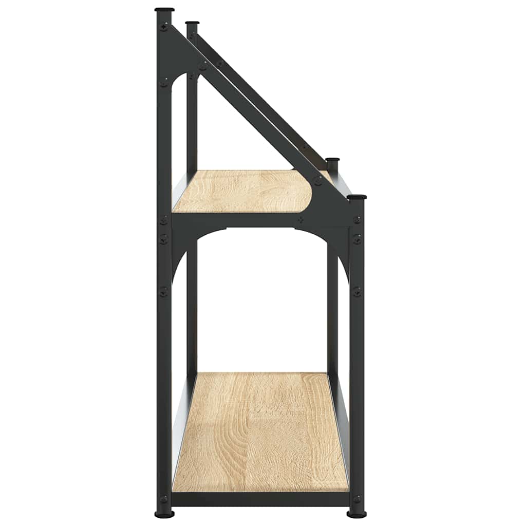 Mensola da parete a 2 ripiani in rovere Sonoma 60x21x51 cm