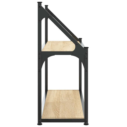 Mensola da parete a 2 ripiani in rovere Sonoma 60x21x51 cm