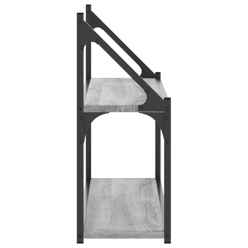Scaffale Parete 2 Ripiani Grigio Sonoma 80x21x51 cm Multistrato | homemem39