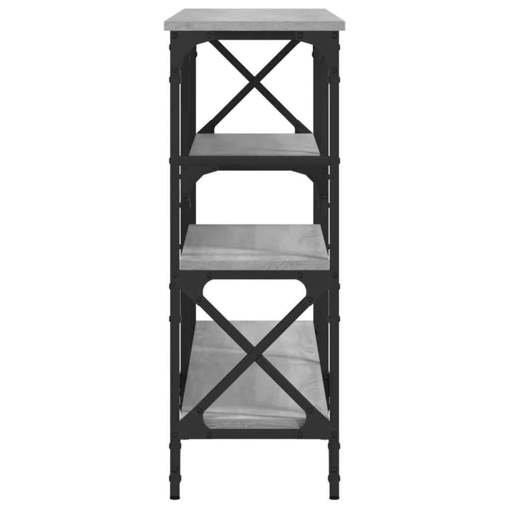 Tavolo Consolle Grigio Sonoma 150x29x76,5 cm Legno Multistrato - homemem39