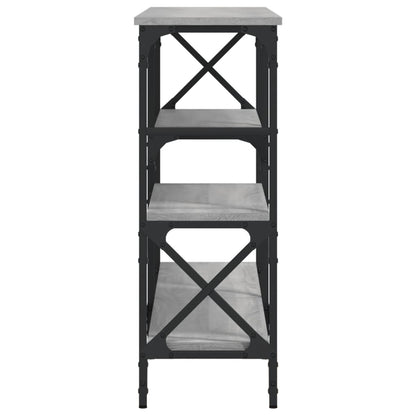 Tavolo Consolle Grigio Sonoma 150x29x76,5 cm Legno Multistrato - homemem39