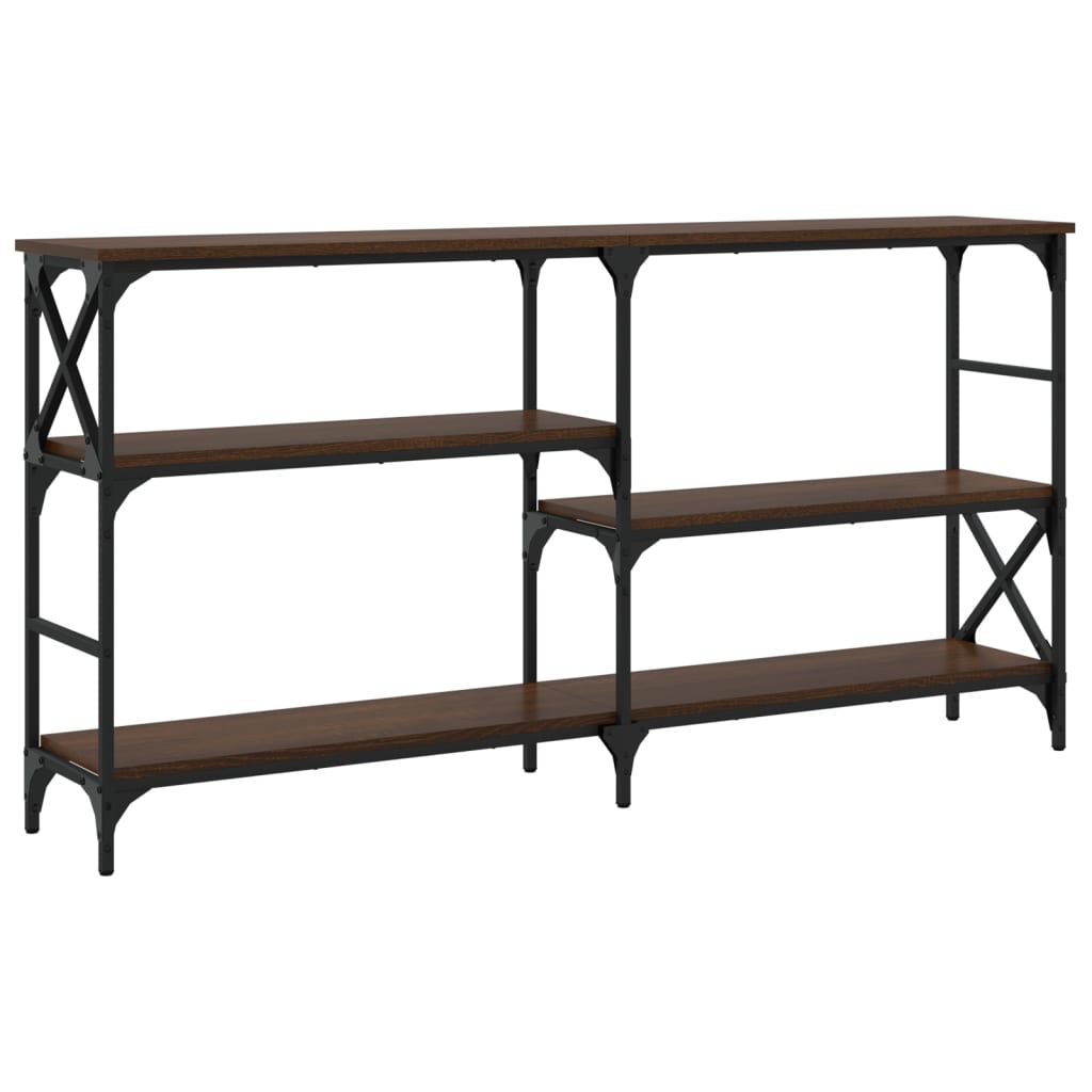 Tavolino Consolle Rovere Marrone 150x29x76,5 Legno Multistrato - homemem39