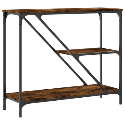 Tavolino Consolle Rovere Fumo 88,5x30x75cm in Legno Multistrato - homemem39
