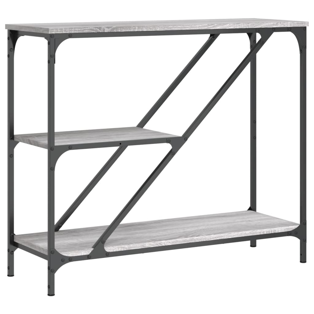 Tavolino Consolle Grigio Sonoma 88,5x30x75 cm Legno Multistrato | homemem39