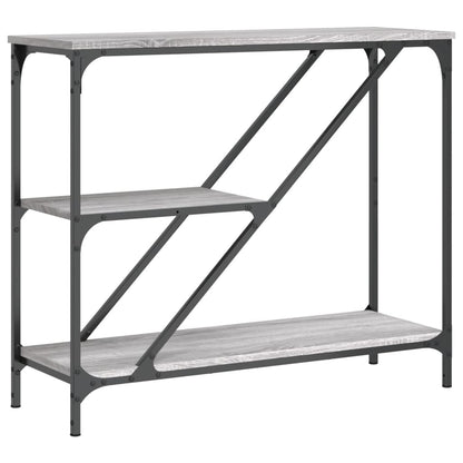 Tavolino Consolle Grigio Sonoma 88,5x30x75 cm Legno Multistrato | homemem39