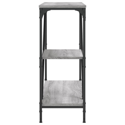 Tavolino Consolle Grigio Sonoma 88,5x30x75 cm Legno Multistrato - homemem39