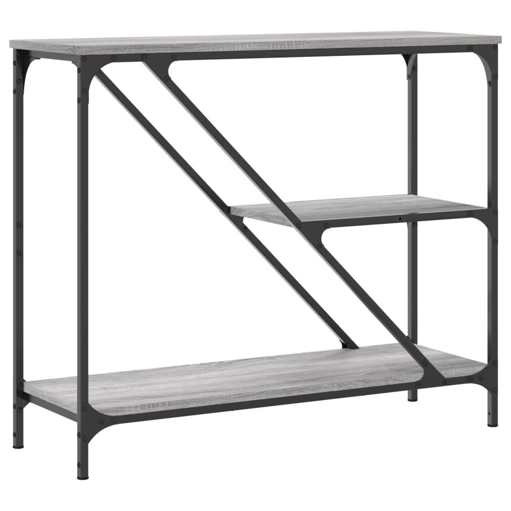 Tavolino Consolle Grigio Sonoma 88,5x30x75 cm Legno Multistrato | homemem39