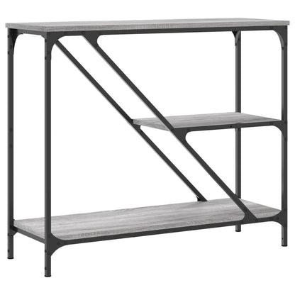Tavolino Consolle Grigio Sonoma 88,5x30x75 cm Legno Multistrato | homemem39