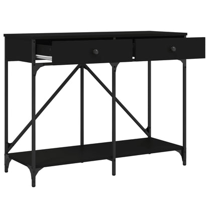Tavolino Consolle Nero 100x39x78,5 cm in Legno Multistrato - homemem39