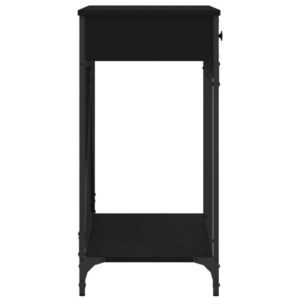 Tavolino Consolle Nero 100x39x78,5 cm in Legno Multistrato - homemem39