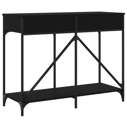 Tavolino Consolle Nero 100x39x78,5 cm in Legno Multistrato - homemem39