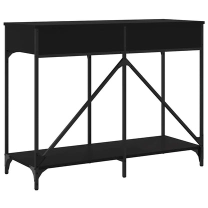 Tavolino Consolle Nero 100x39x78,5 cm in Legno Multistrato
