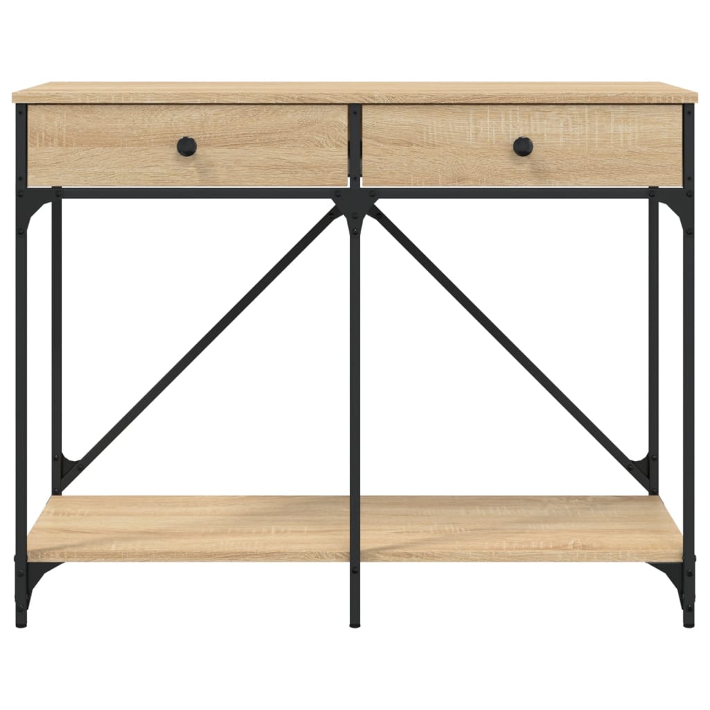 Tavolo Consolle Rovere Sonoma 100x39x78,5 cm Legno Multistrato | homemem39