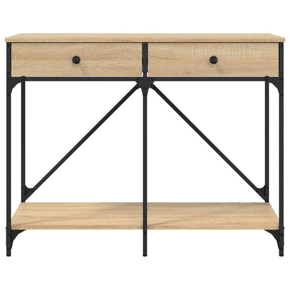 Tavolo Consolle Rovere Sonoma 100x39x78,5 cm Legno Multistrato | homemem39