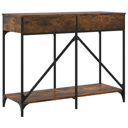 Tavolo Consolle Rovere Fumo 100x39x78,5 cm in Legno Multistrato | homemem39