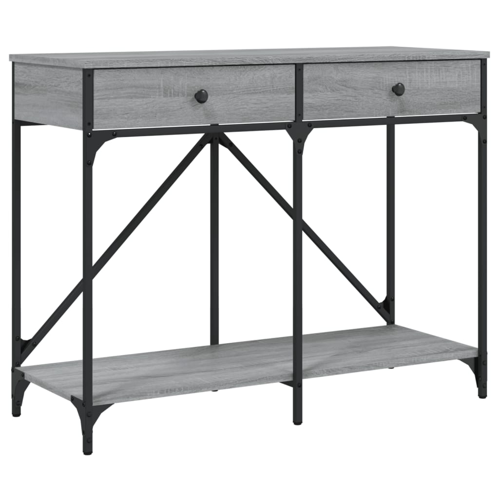 Tavolo Consolle Grigio Sonoma 100x39x78,5 cm Legno Multistrato - homemem39