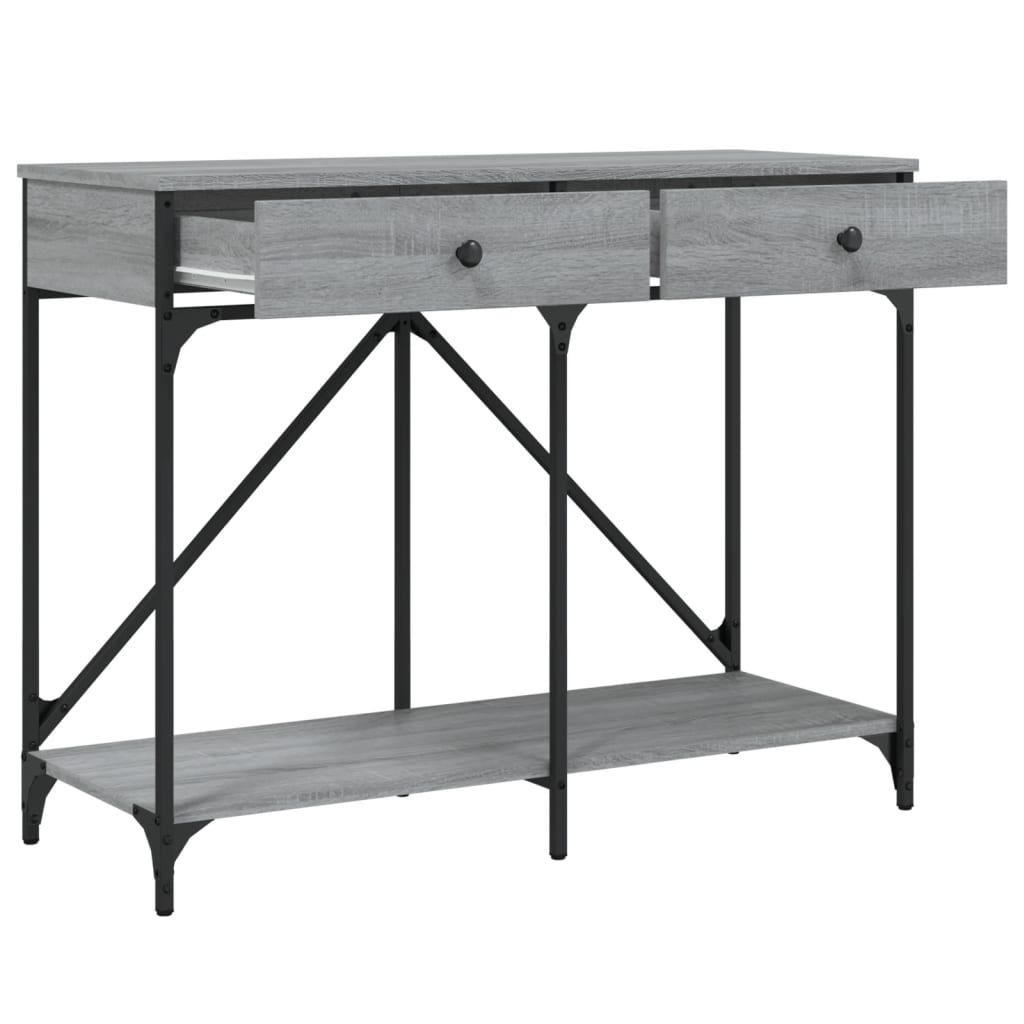 Tavolo Consolle Grigio Sonoma 100x39x78,5 cm Legno Multistrato - homemem39