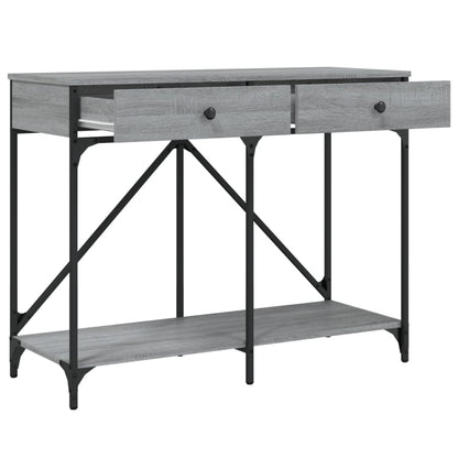 Tavolo Consolle Grigio Sonoma 100x39x78,5 cm Legno Multistrato - homemem39