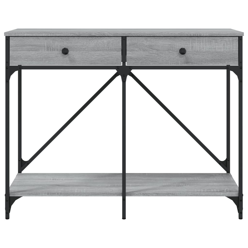 Tavolo Consolle Grigio Sonoma 100x39x78,5 cm Legno Multistrato - homemem39