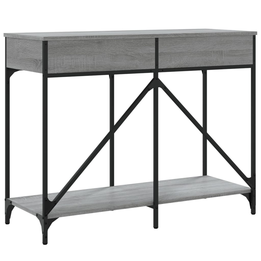 Tavolo Consolle Grigio Sonoma 100x39x78,5 cm Legno Multistrato - homemem39
