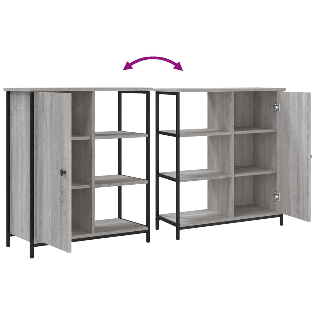 Credenza Grigio Sonoma 70x30x80 cm in Legno Multistrato - homemem39