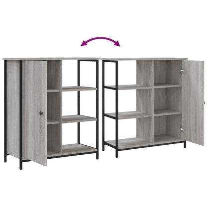 Credenza Grigio Sonoma 70x30x80 cm in Legno Multistrato - homemem39
