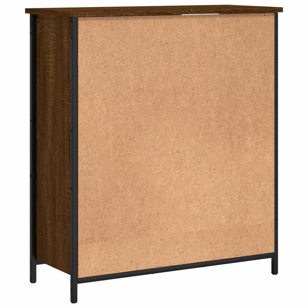 Credenza Rovere Marrone 70x30x80 cm in Legno Multistrato - homemem39
