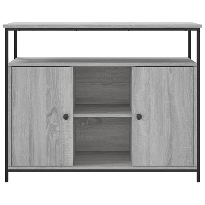 Credenza Grigio Sonoma 100x35x80 cm in Legno Multistrato - homemem39