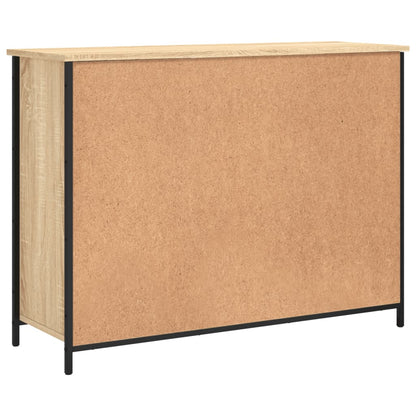 Credenza Rovere Sonoma 100x35x75 cm in Legno Multistrato