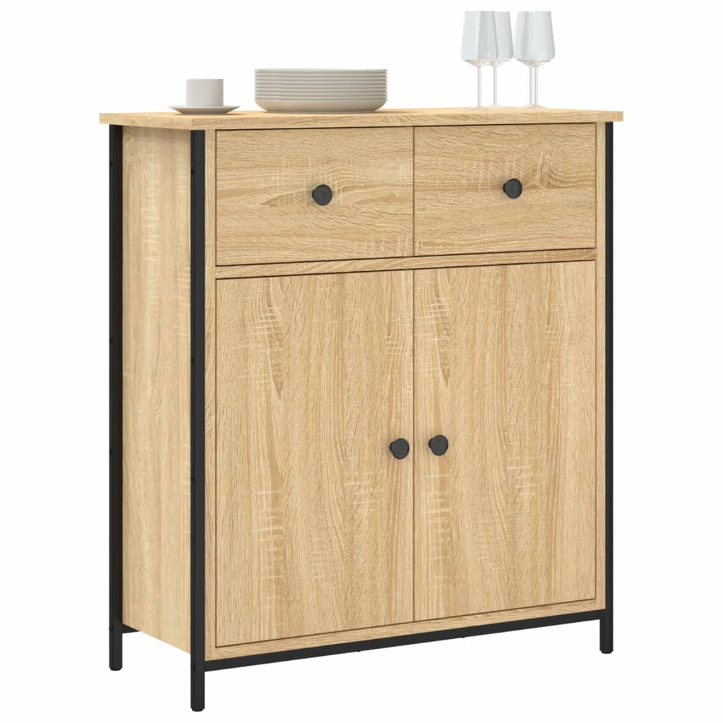 Credenza Rovere Sonoma 70x30x80 cm in Legno Multistrato - homemem39