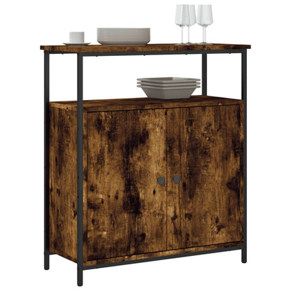 Credenza Rovere Fumo 70x30x80 cm in Legno Multistrato - homemem39