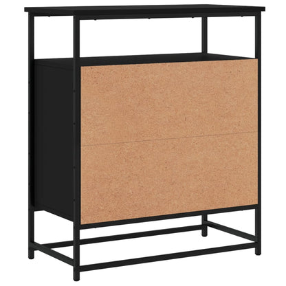 Credenza Nera 69x35x80 cm in Legno Multistrato - homemem39